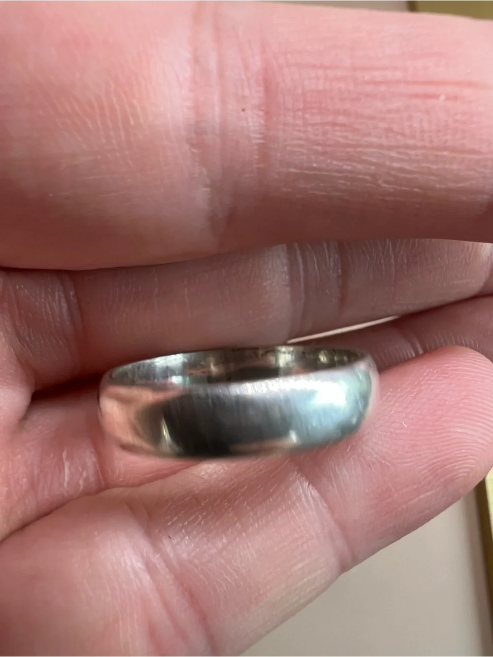 Classic Sterling Silver Men’s Dome Band Ring